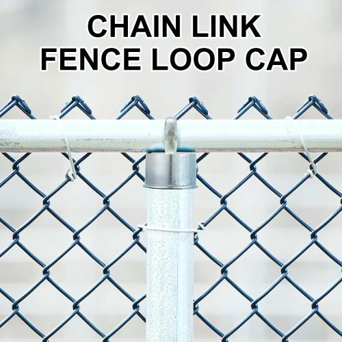 ‼️may be missing pieces also has stains and scratches ‼️Therwen 24 Pack Chain Link Fence Ring Cap for 2-3/8 Od Post, 2 1/2 Aluminum Eye Top Rail Cap with 1-5/8 Loop, Outdoor Rail Fencing Repair Hardware