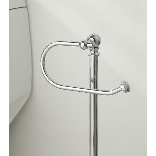SunnyPoint Classic Bathroom Free Standing Toilet Tissue Paper Roll Holder Stand
