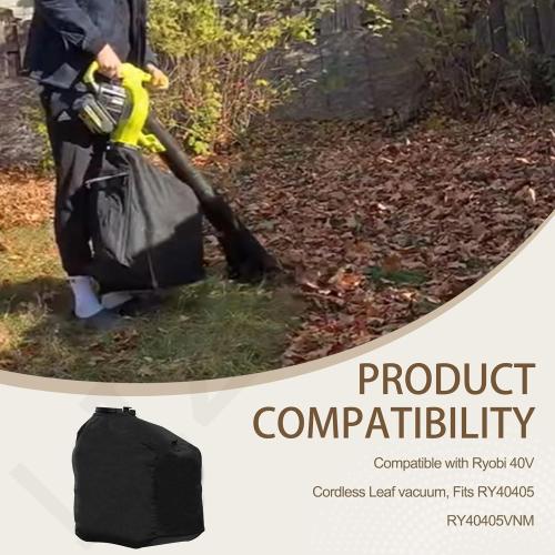 205110001 Leaf Vaccum Vac Attack Bag for Ryobi 40V Cordless Leaf vacuum, Fits RY40405 RY40405VNM