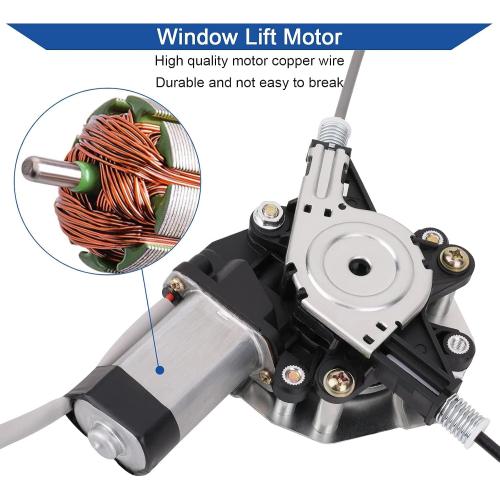 Obaee Front Left Driver Side Power Window Lift Regulator with Motor Assembly Compatible with Chevy Impala 2006-2013 & Chevrolet Impala Limited 2014-2015 Replace OE 748-172