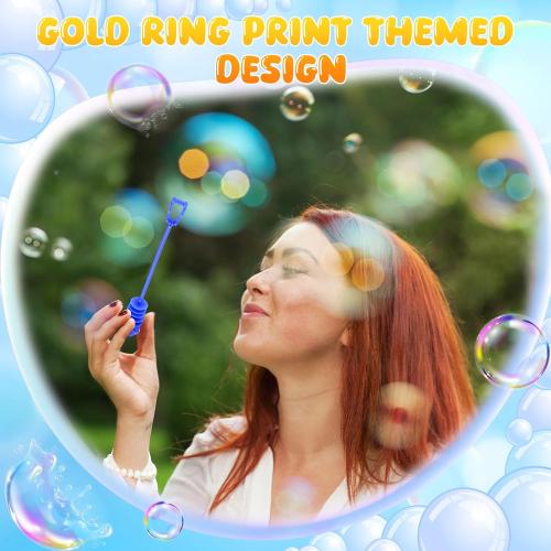 32 Pcs Gold Ring Bubble Wands Gold Ring Party Favors