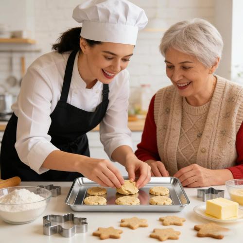 2-Pack Baking Sheet Set Stainless Steel, 12.4x11 Air Fryer Pan Replacement Tray for Cuisinart Air Fryer TOA-060 and TOA-065 TOA-70 Toaster Oven Tray Accessories Parts for Cooking Baked and Broiling