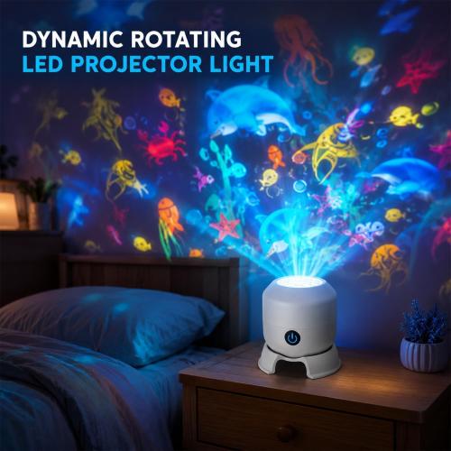 Dynamic Rotating LED Projector Light