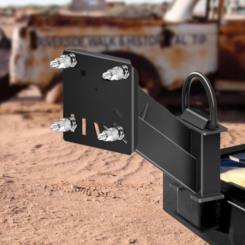 Stake Pocket Spare Tire Carrier,Spare Tire Mount Bracket for Trailer or Large Truck Engineering Vehicle,Fits 5 & 6 & 8 Lugs Wheels on 4.5'',4.75'',5.0,5.32,5.5,6.5,6.7,7.1 or 7.9 Bolt Patterns