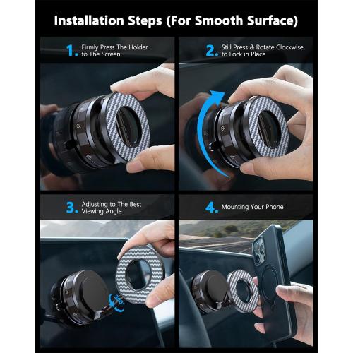 Vacuum Magnetic Car Phone Holder for Mag-Safe [89 LBS Suction & 3200gf Magnetic] 360° Adjustable Ultra Suction Cup Phone Holders for Your Car, Car Mount for iPhone 17 Pro Max 16 15 14 13 12 Air Plus