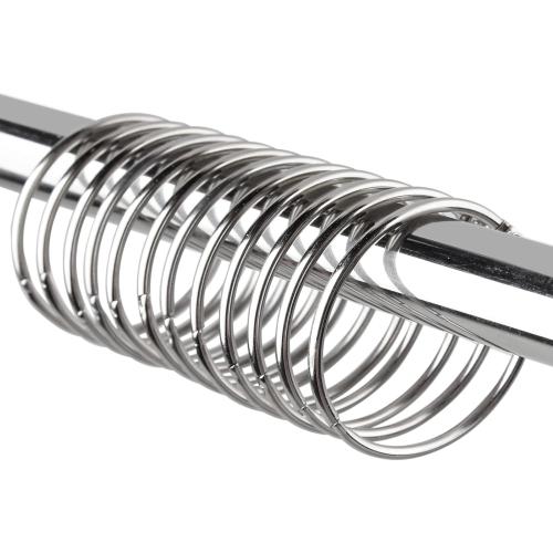 24 Pack Shower Curtain Rings, Rustproof Decorative Shower Curtain Hooks Metal Round Shower Ring Hooks for Bathroom Shower Rod (Chrome)