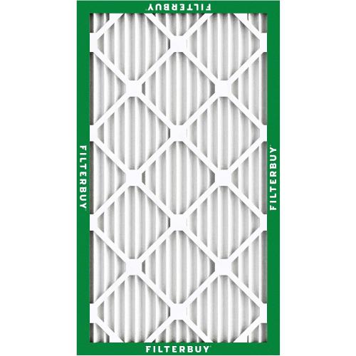 Filterbuy 16x25x1 Air Filter MERV 8 Dust & Allergy Defense (4-Pack) | Electrostatic Pleated HVAC AC Furnace Filters Replacement, Made in USA (Actual Size: 15.50 x 24.50 x 0.75)
