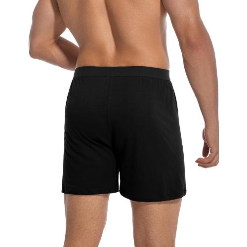 Size L..pack5...INNERSY Men's Cotton Boxer Shorts Knit Boxers with Soft Stretchy Waistband 4-Pack