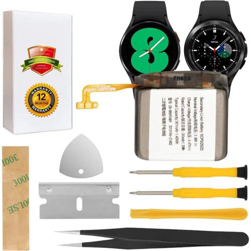 ASDAWN EB-BR890ABY Battery Replacement for Samsung Galaxy Watch 4 44mm SM-R870 SM-R875 / for Samsung Galaxy Watch 4 Classic 46mm SM-R890 SM-R895 with Repair Tools Set
