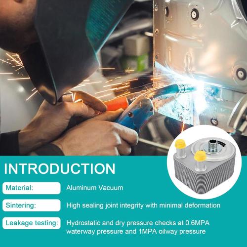 AULINK 4792912AD Engine Oil Cooler (3.5L V6) Compatible with Dodge Magnum 2005-2006, Compatible with Chrysler 300 2005, Replaces 4792912AC 4792912AE