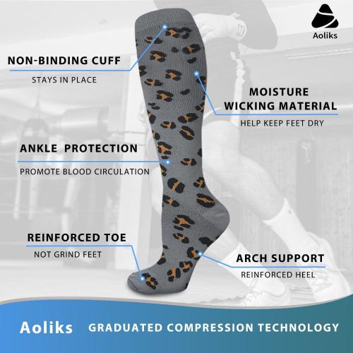 Aoliks Medical Compression Socks for Women & Men, Support Knee High Socks for Running,Nurses,Travel ‼️unused‼️