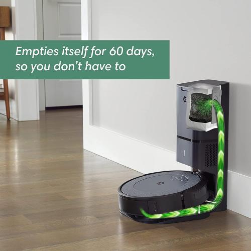 Black and Grey iRobot Roomba i4  EVO (4552) Self Emptying Robot Vacuum (Renewed Premium)