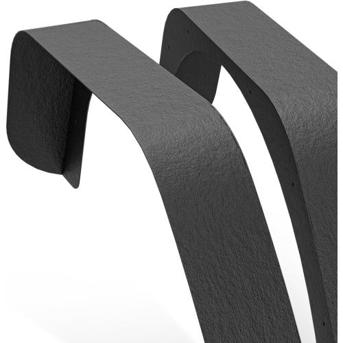 Black 4 pcs for Wrangler TJ LJ Flat Front & Rear Fender Flares Compatible with 1997-2006 Jeep Wrangler TJ & 2004-2006 Jeep Wrangler LJ, Off-Road Heavy Duty Steel Mud Guard Combo Wheel Fenders 4 PCS Kit