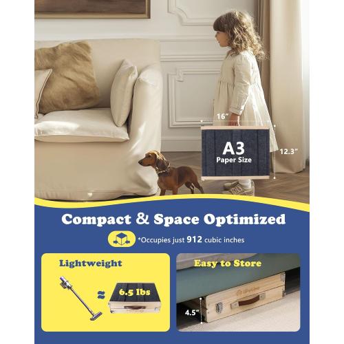 Small Dog Ramp for Bed Couch Car Folding Portable Pet Ramp for Cats Adjustable Height 21, Up to 35 lbs