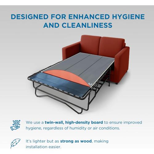 Meliusly Flex Sleeper Sofa Support Board (60x48 - Queen Size) Extra Comfort Sofa Bed Support, Pull Out Couch Mattress Board, Sleeper Bar Shield, SleeperSaver