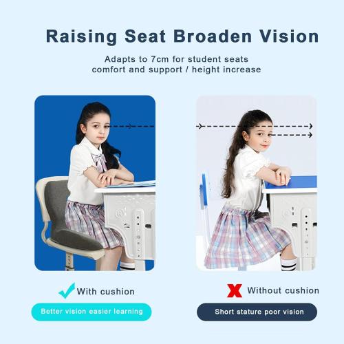 Seat Cushion, Memory Foam Chair Seat Cushion with Lumbar Support Back Cushion for Students Coccyx Cushion Office Car Booster Seat Cushion Posture Correction