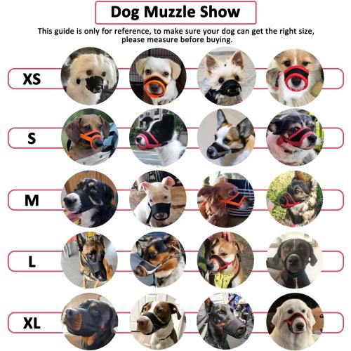 LUCKYPAW Soft Dog Muzzle for Small Dogs to Anti Biting Chewing