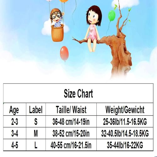 Potty Training Pants for Girls, Toddler Learning Designs Training Underwear Pants(8 Packs, Blue, 3-4T, M)