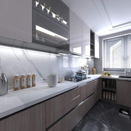 Large White Marble Granite Wallpaper Peel Stick Thicken Waterproof Furniture Sticker Self-Adhesive Contact Paper Marble Vinyl Wrap for Countertop Fireplace Backsplash DIY Wall Sticker