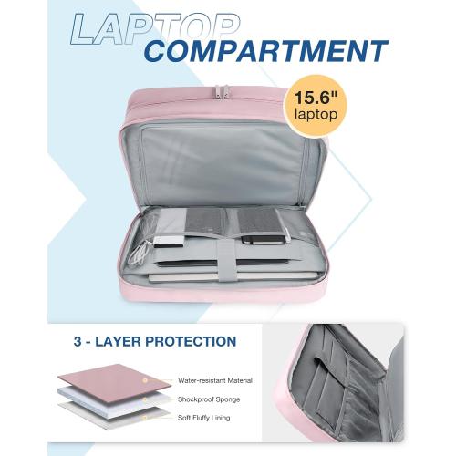 BAGSMART Weekender Bags for Women, Travel Duffle Overnight Bag Personal Item Bag with Shoe Bag for Travel Essentials