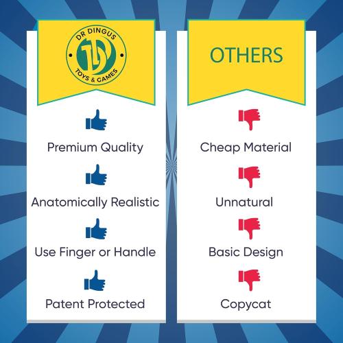 DR DINGUS Tiny Hands (2 Pair) - Patented Rubber Design for Realistic Look & Feel - Little Small Mini Stick Puppet - Make Anyone Laugh - Pocket Sized Hilarity and Big Laughs - Friend & Family Fun