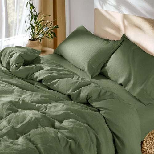 Size King..Covers 3 Piece (Olive Green,King) have pillows