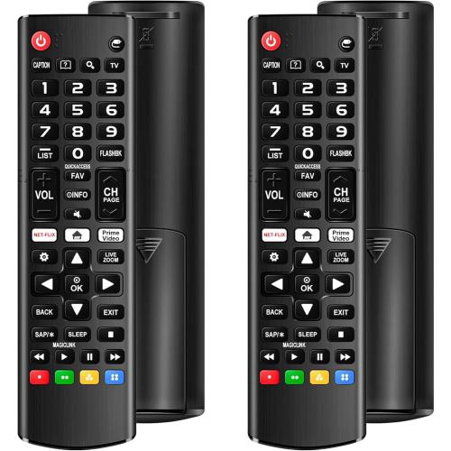 (Pack of 2) Universal Remote for LG Smart TV, Compatible with All LG TV Remote Control LCD LED OLED UHD HDTV 3D 4K Smart TV Models, Replacement Remote with Netflix Amazon Shortcuts Key