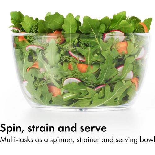 OXO Good Grips Little Salad & Herb Salad Spinner, Fruit Washer and Lettuce Spinner