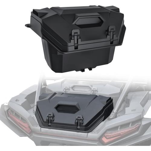 SAUTVS UTV 55 QT Rear Cargo Box for Polaris RZR XP 1000 / XP4 1000 2024 2025 Accessories, Poly Water Resistant Rear Cargo Storage Box Trunk Bed Bin, Replace OEM #2884525