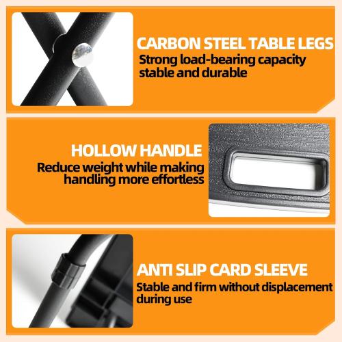 Black Car Camping Portable Table Compatible with 2021-2024 Tesla Model Y Camping Outdoor Folding Table for Travel Hiking Picnic BBQ Fishing Beach