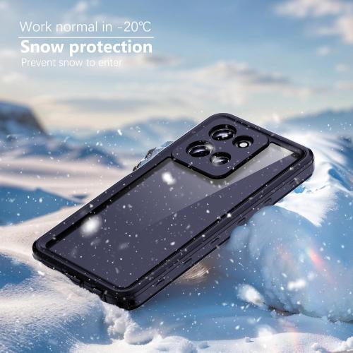 for Motorola Moto G 5G 2025 Case with Built-in Screen Protector, Waterproof Case Rugged Full Body Underwater Dustproof Shockproof Drop Proof Protective Cover, Black
