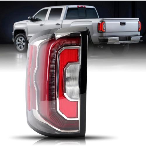 LED Tail Lights Assembly Compatible 2016 2017 2018 GMC Sierra 1500 Denali 1500 LH Rear Light Lamp Left Driver Side 84233587 84365930