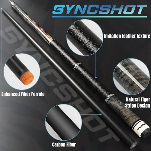 Carbon Fiber Pool Cue Stick 58 Professional Pool Sticks for Adults Full Carbon Technology Tacos De Billiar Low Deflection Billiard Pool Table Cues 3 Colors Available