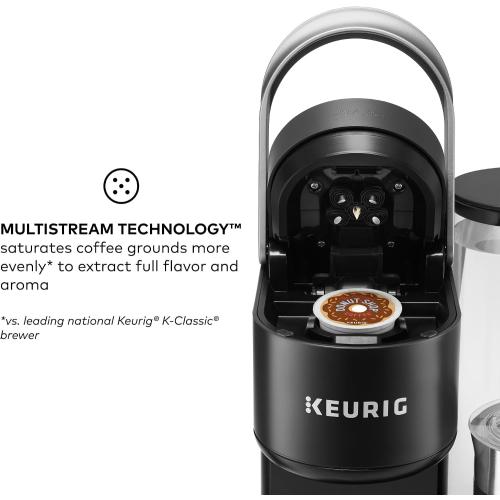 Keurig K-Café SMART Single Serve Coffee Maker with WiFi Compatibility, Latte and Cappuccino Machine with Built-In Frother, 6 Brew Sizes, Black (missing parts)