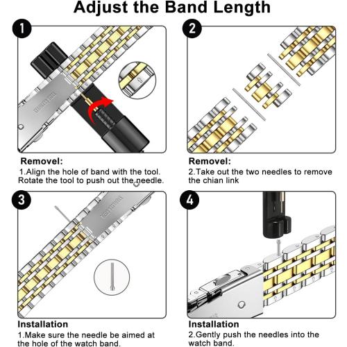 MioHHR Slim Metal Band Compatible with Apple Watch Band 42mm(Series 11 10) 41mm(Series 9 8 7) 40mm(Series 6 5 4 SE3/2/1) 38mm(Series 3 2 1),Stainless Steel iWatch Bands for Women,Silver/Gold