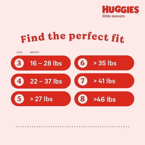 Huggies Size 7 Diapers, Little Movers Baby Diapers, Size 7 (41  lbs), 88 Count (2 Packs of 44), Packaging May Vary