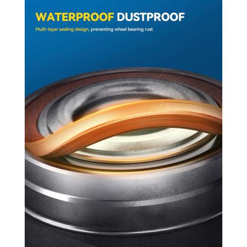 PHILTOP 515202 4WD Front Wheel Hub Assembly Fit for Toyota Tundra 2007-2021, Toyota Sequoia 2008-2018 Wheel Hub Bearings