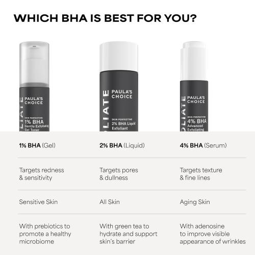 Paula's Choice SKIN PERFECTING 2% BHA Liquid Exfoliant with Salicylic Acid, Facial Polish for Pores, Wrinkles & Fine Lines, Suitable for Blackhead-Prone Skin, Fragrance-Free
