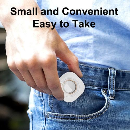 #12 Black Smart Ring Charging Case Fitness Ring Charging Box Small Portable Charger for Smart Rings with Magnetic Charging Port