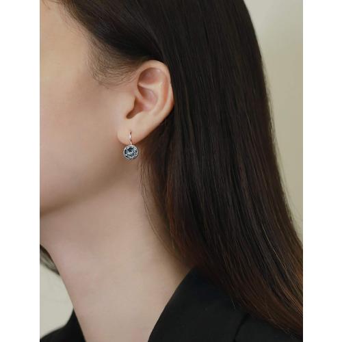 Gorgeous Solitaire Earrings for Women - Embellished with Austrian Crystals, Leverback Drop, Perfect for Any Occasion, Ideal Gifts for Women