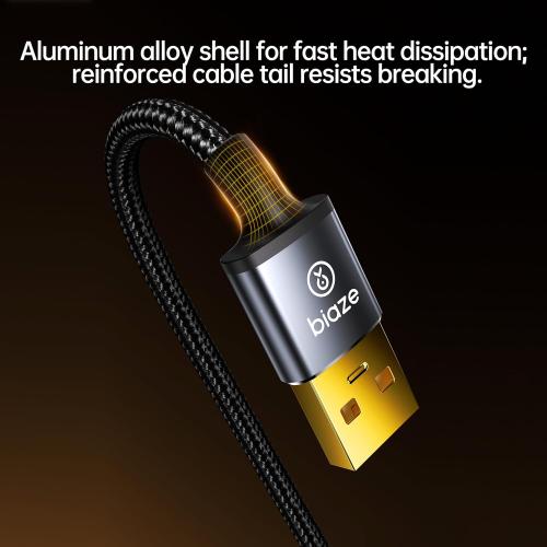 Printer Cable Splitter 2 in 1 Out, USB 2.0 Sharing Switch for Two Computers to One USB Device, 3.5m/11.5ft USB A to B Data Cable for Printer, Scanner, Keyboard, Mouse, Plug and Play