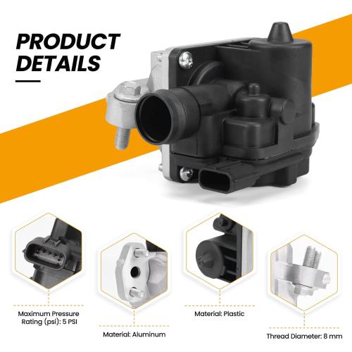 Secondary Air Injection Check Valve 306-056 12639108, Metal, 2-Port, NPT Outlet Compatible with Buick, for Chevrolet, for GMC Models