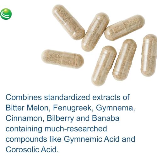 Nutra Biogenesis Diabetone Plus - Metabolic Support Supplement with Cinnamon, Gymnema, Inositol & Bitter Melon, Herbal Balance Complex for Women & Men - 90 Capsules