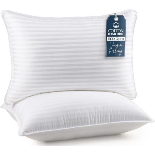 Utopia Bedding Bed Pillows for Sleeping Queen Size (White), Set of 2, Cooling Hotel Quality, for Back, Stomach or Side Sleepers