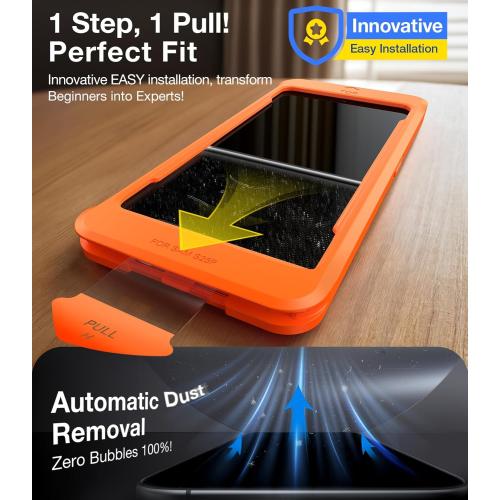 UltraGlass Unbreak 9H  Glass for Samsung Galaxy S25 Ultra Screen Protector [Military Grade Shatterproof & Longest Durable] Galaxy Screen Protector S25 Ultra Tempered Glass Full Coverage, 2 Pack