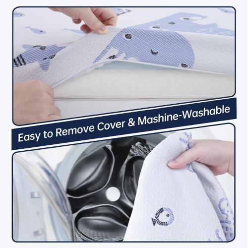 Pack and Play Mattress, Dual Sided Premium Memory Foam Pack N Play Mattress with Breathable Removable Washable Cover