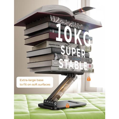 LISEN for iPad Stand Tablet Holder for Desk, Office Desk Accessories for Men Women Kids Tablet Gifts, Office Home Essentials Gadgets Portable Monitor Stand for 2026 New iPad a16 Accessories Switch