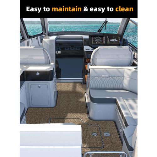 FOCEAN Boat Flooring EVA Foam Boat Decking Camo Self-Adhesive Marine Mats for Jon Boats,Bass Boat,RV,Kayak, 94.5 x 47.2/23.6/15.7‼️light dirt‼️