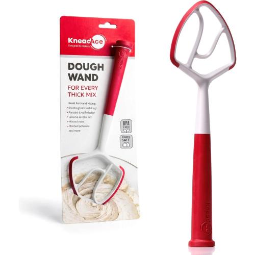 KneadAce Dough Wand, Reinvented Danish Dough Whisk for Sourdough Mixing