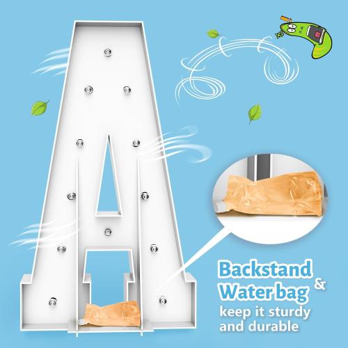 4FT Light Up Marquee Letter C - Large Foam Board Mosaic Kit